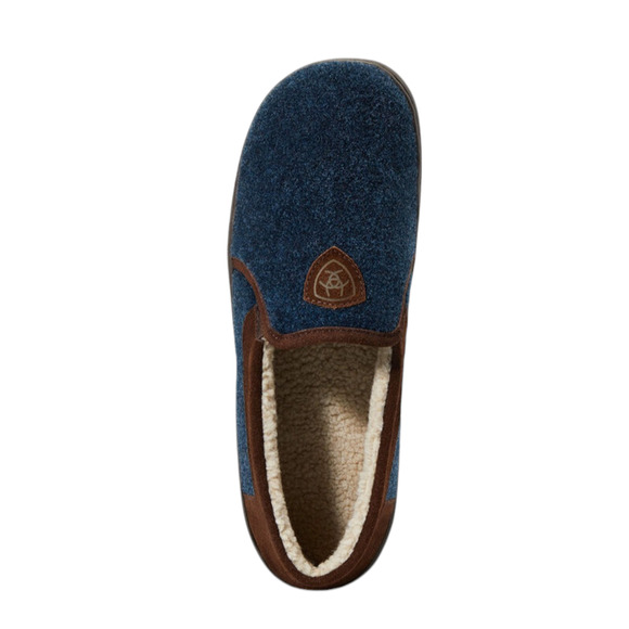Ariat navy Lincoln sherpa lined slipper size 10 - Picture 3 of 14